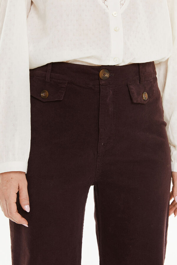 System Action Corduroy trouser printed