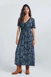 Springfield midi dress with braided waist