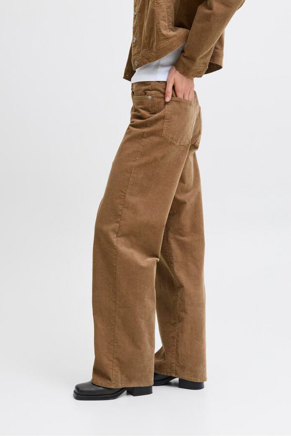 Jack & Jones Pantal&oacute;n loose fit corderoy tostado