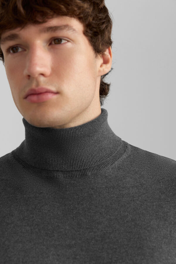 Springfield Funnel neck basic jumper grey