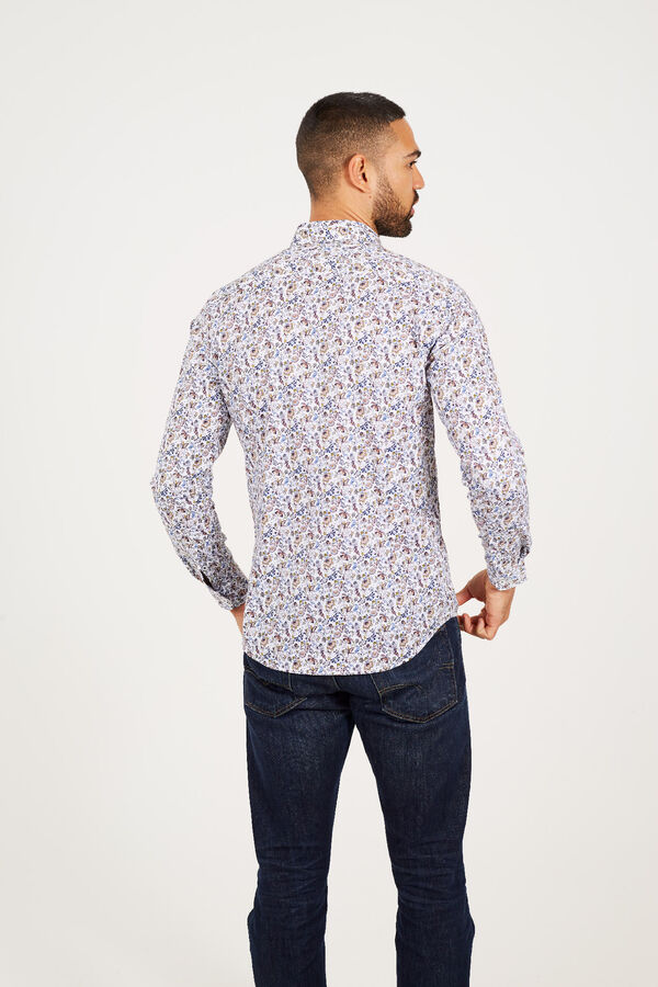 Brave Soul Camisa estampada blanco