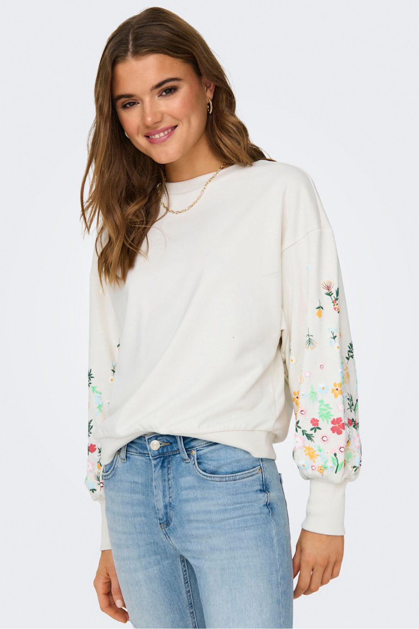 Only Sudadera cuello redondo