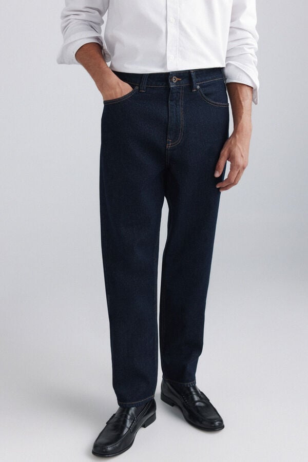 Springfield Desized wash regular fit jeans blue