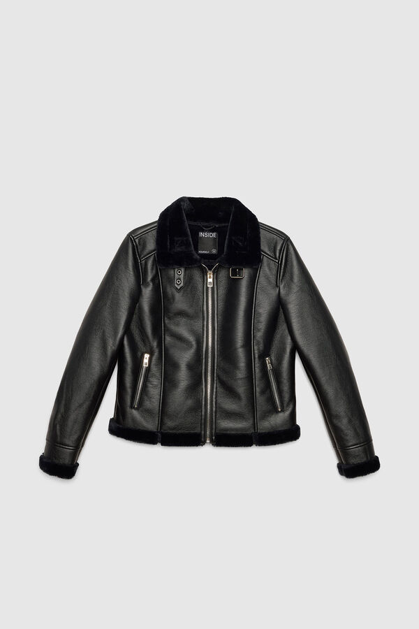 Inside Double-faced jacket black