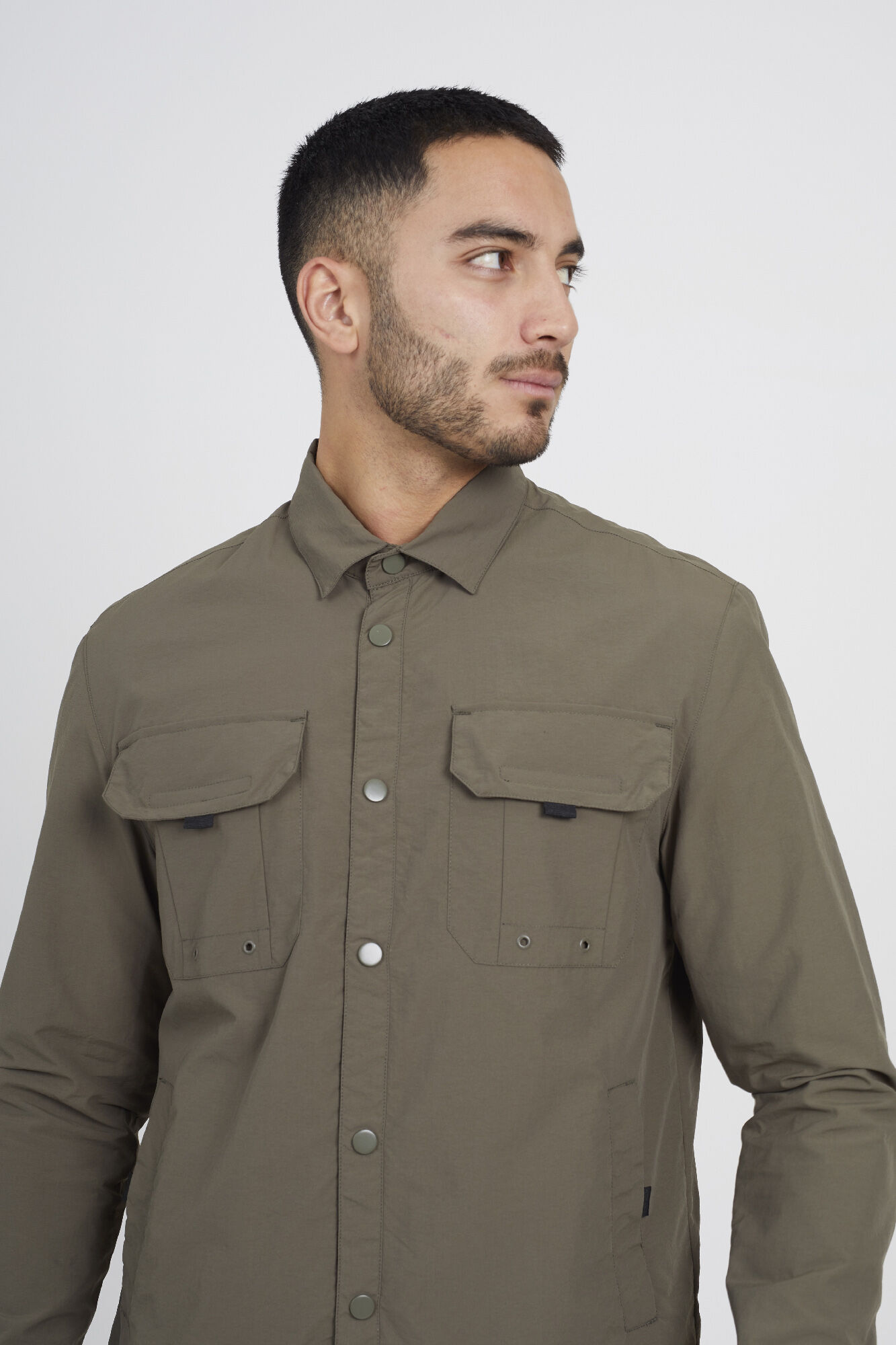 Brave Soul Sobrecamisa cierre de cremallera