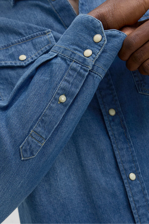 Jack & Jones Camisa denim regular azul