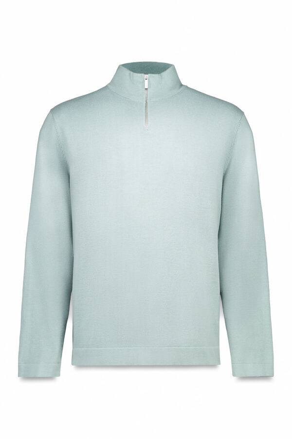 Springfield Camisola Milano com fecho-éclair verde