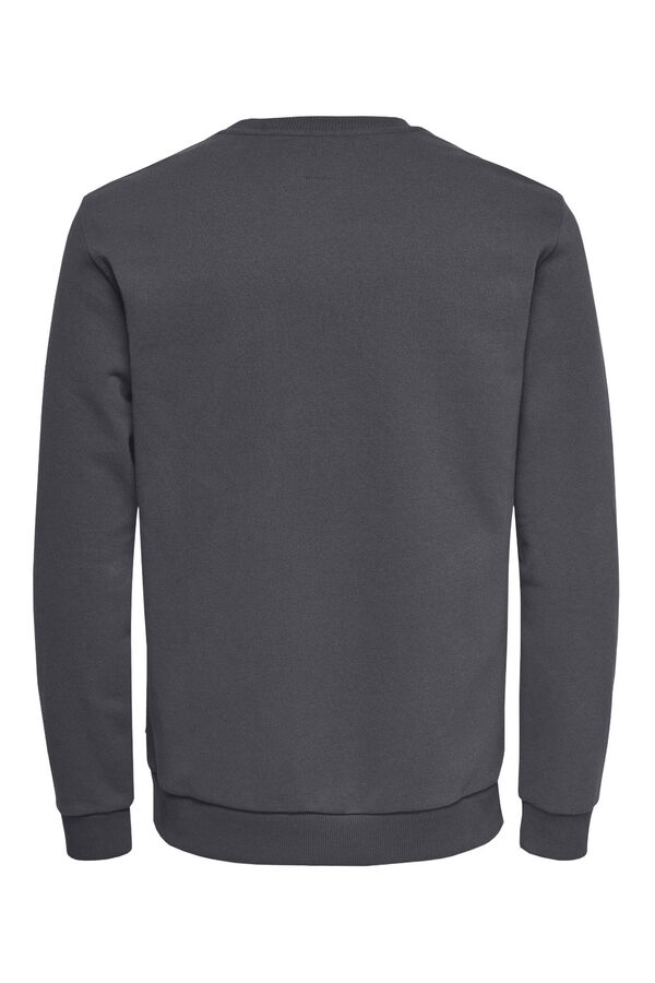 Only & Sons Sudadera cuello redondo gris