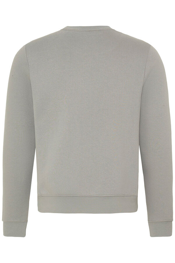 Blend Sweatshirt com gola redonda cinzento