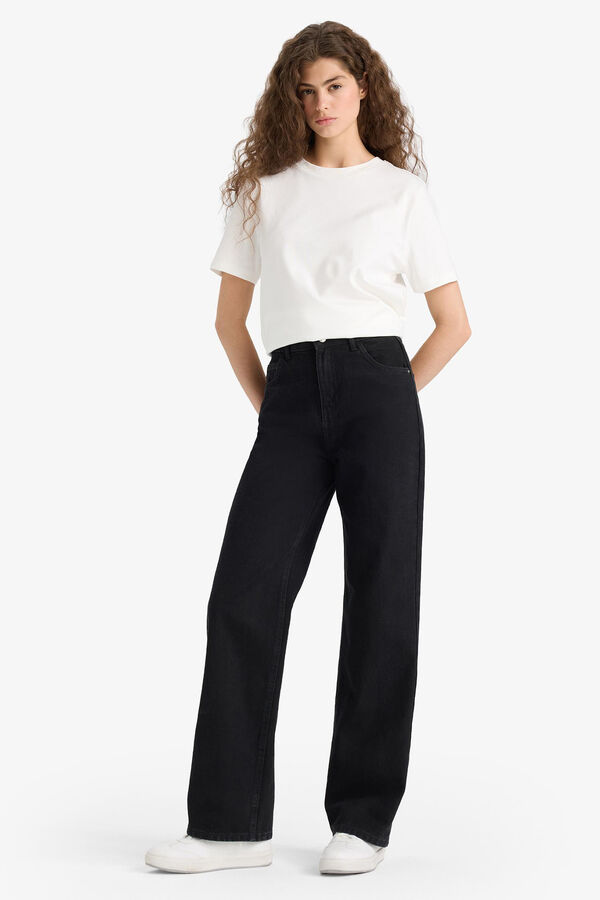 DeFacto High-waisted jeans black