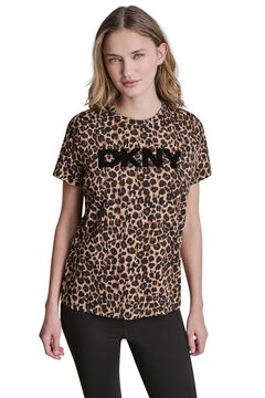 DKNY T-shirt de manga curta estampada