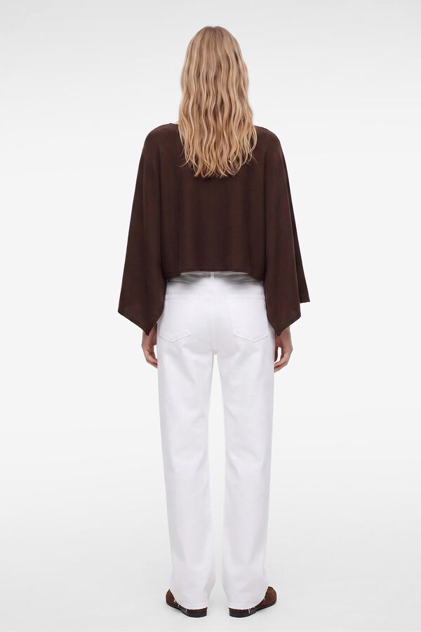 Koton Camisola cropped de gola barco cru