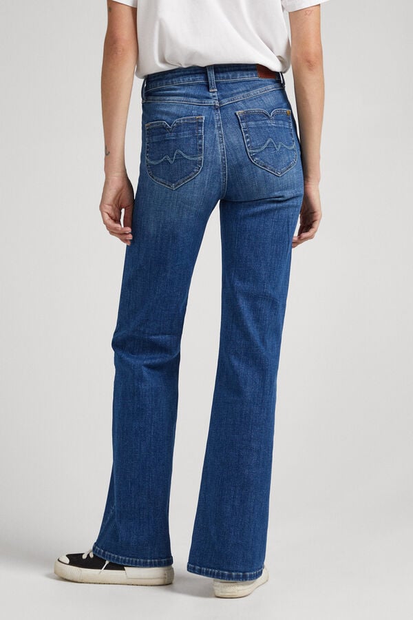 Springfield Jeans Willa Flare Fit hoher Bund azulado