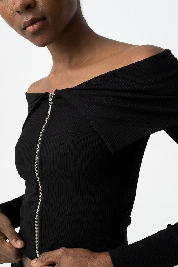 Tiffosi Young Camiseta Super Slim negro