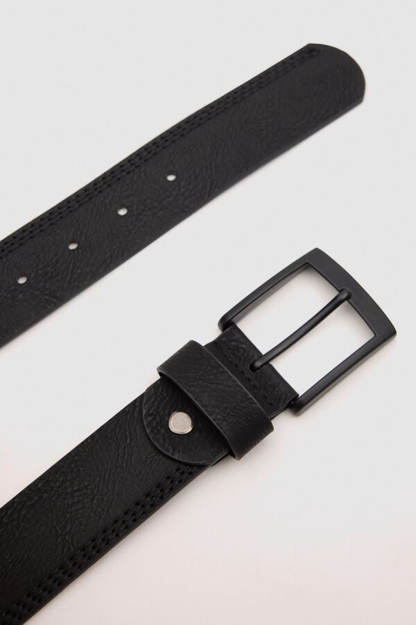 Inside Faux leather belt black