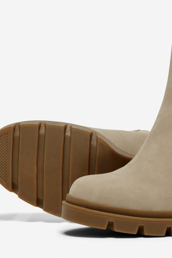 Only Botines de tac&oacute;n tipo chelsea gris