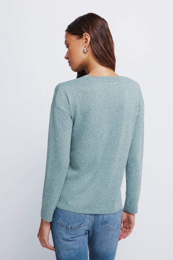 Springfield Positioned studded T-shirt green