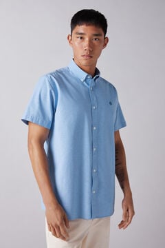 Springfield Camisa manga corta azul
