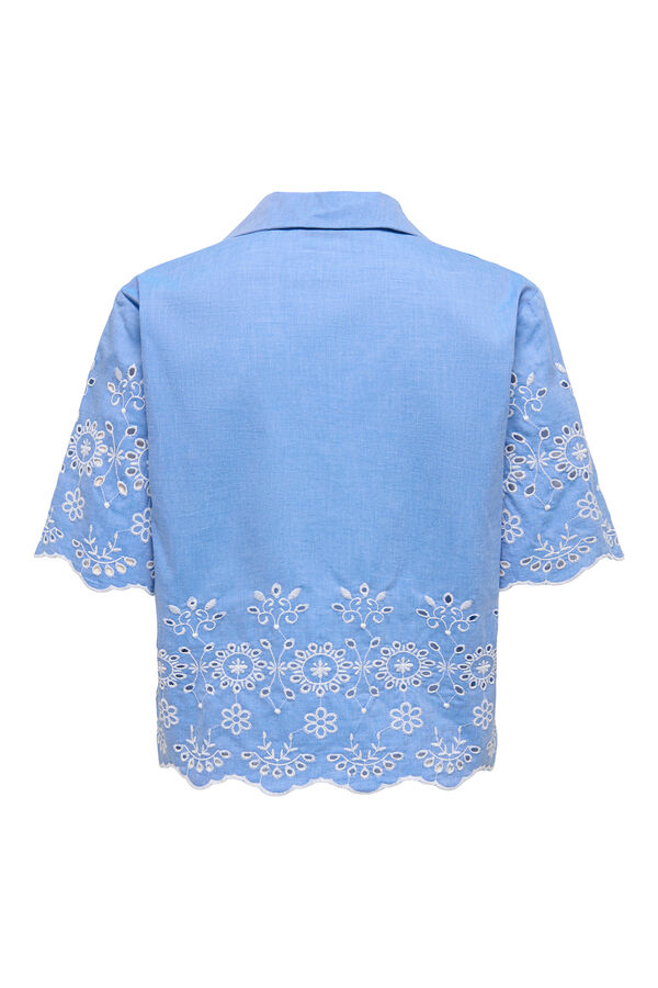 JDY Camisa manga corta azul