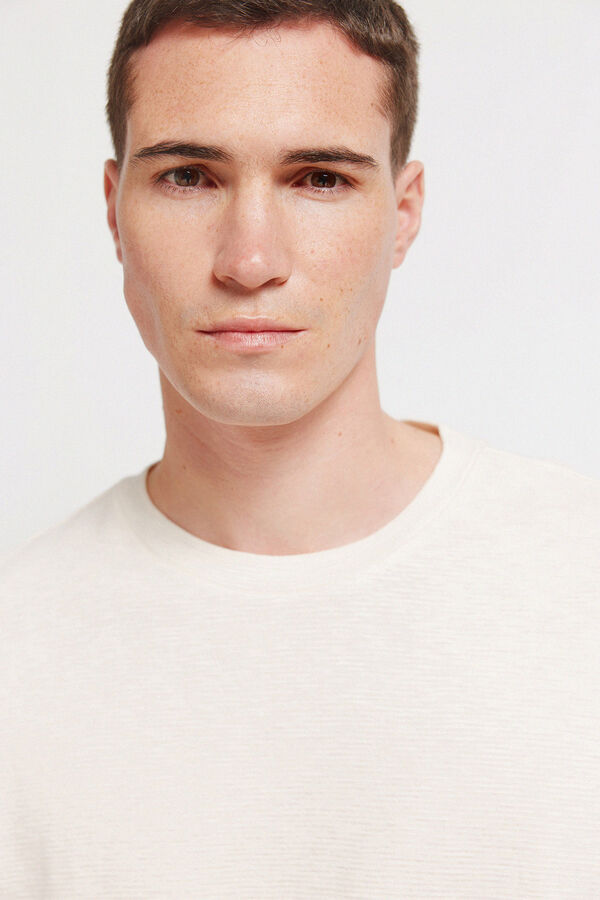 Springfield Textured T-shirt white
