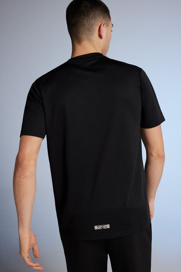 Springfield Outdoor majica s mrežastom tkaninom crna