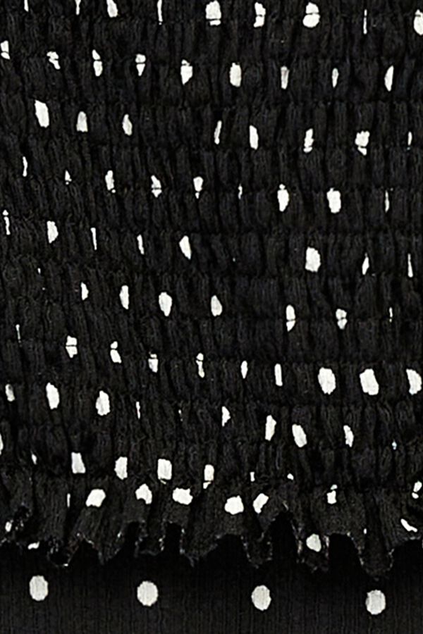 Koton Vestido midi de lunares negro