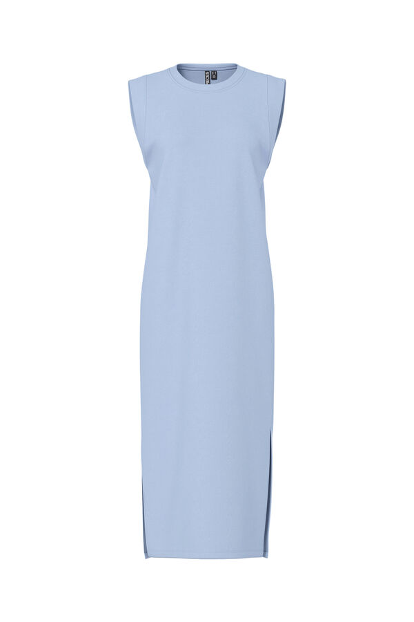 Pieces Cotton long dress blue
