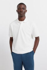 Springfield Striped regular fit polo shirt beige