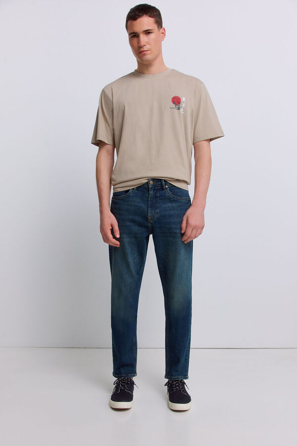 Springfield Overtinted slim fit jeans blue