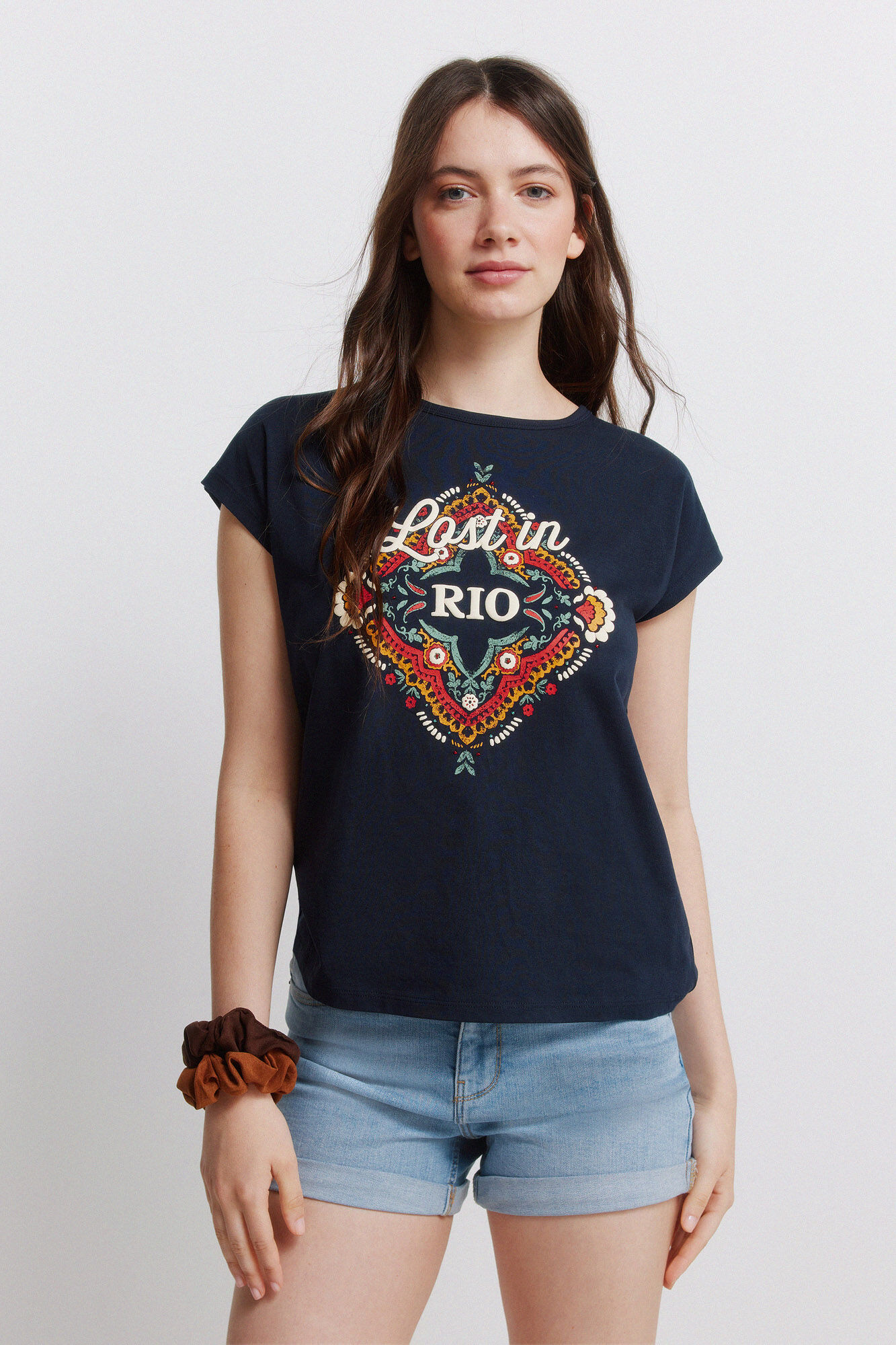 Springfield T-shirt sans manches &agrave; motif