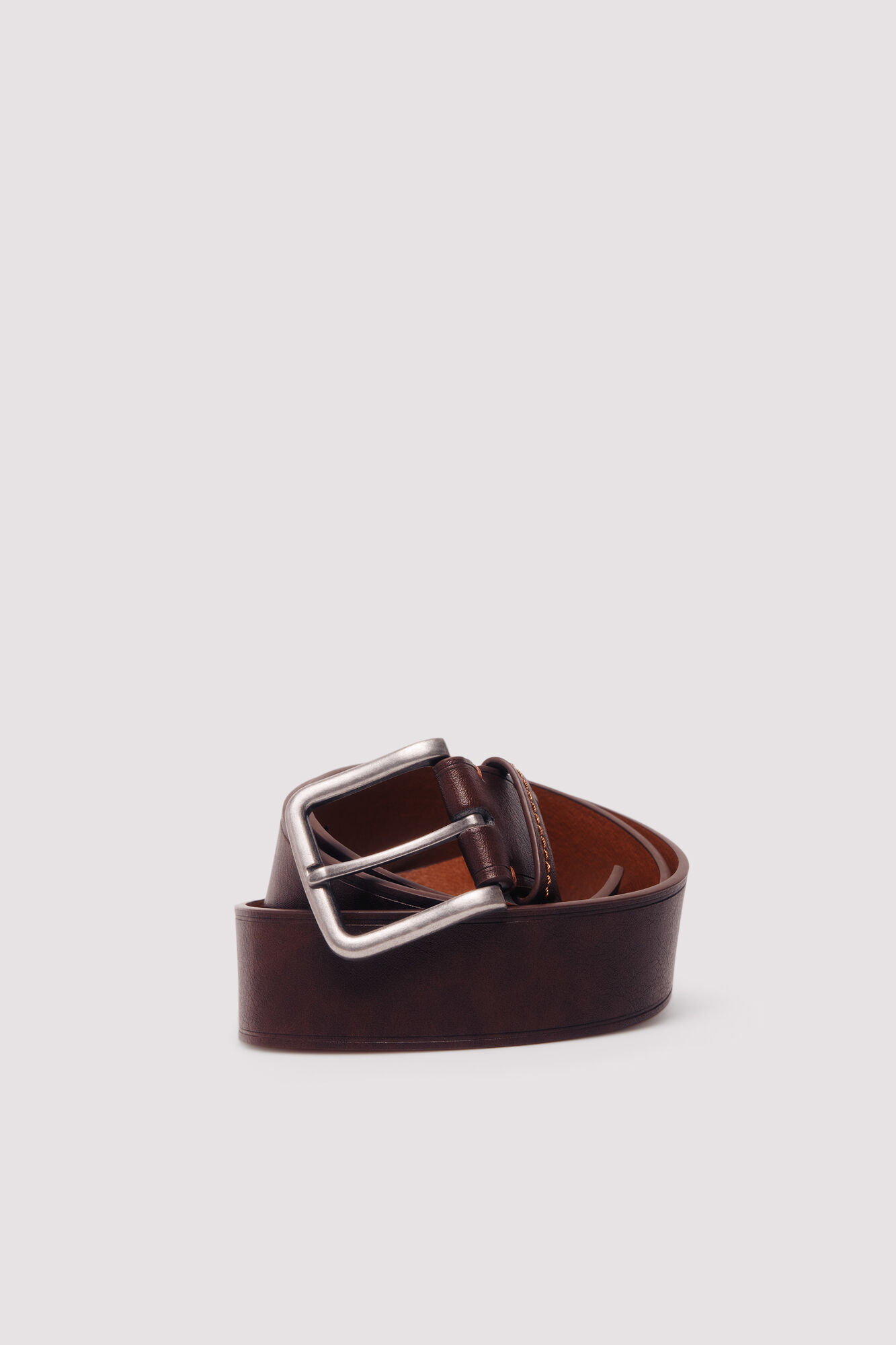 Springfield Faux leather belt with stitching