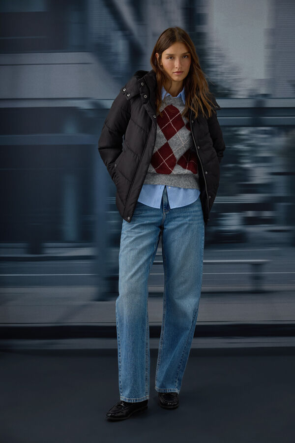 Springfield Veste matelass&eacute;e r&eacute;sistante &agrave; l'eau noir