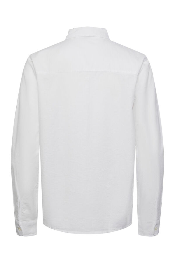 Springfield Camisa básica de algodón blanco