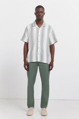 Springfield Light comfort slim fit chinos green