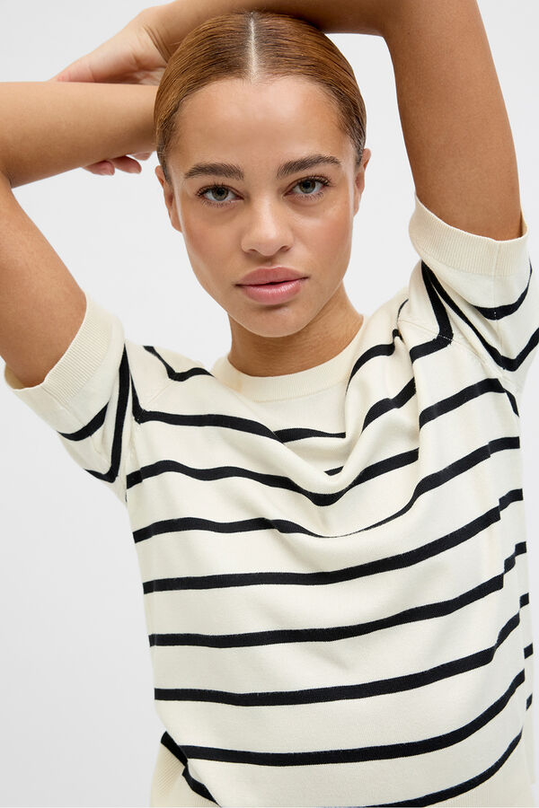 Jack & Jones Camiseta de jersey blanco