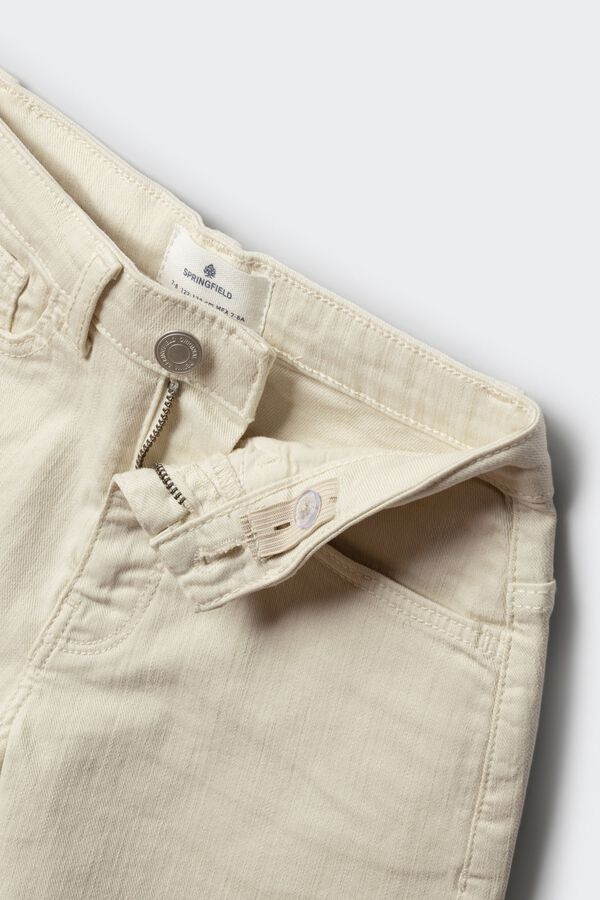 Springfield Kids Short denim b&aacute;sico ni&ntilde;a blanco