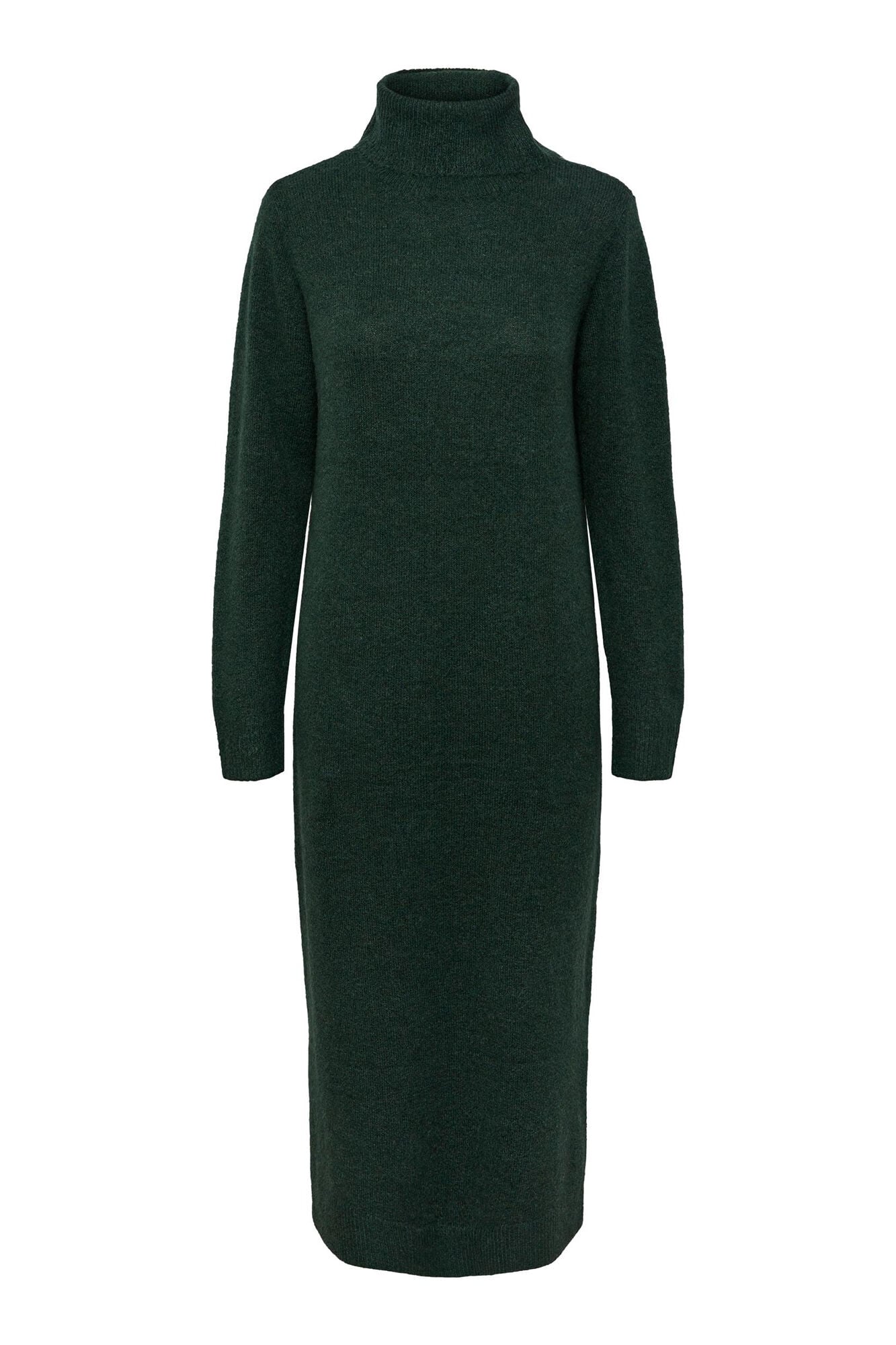 Pieces Basic-Strickkleid in Midil&auml;nge
