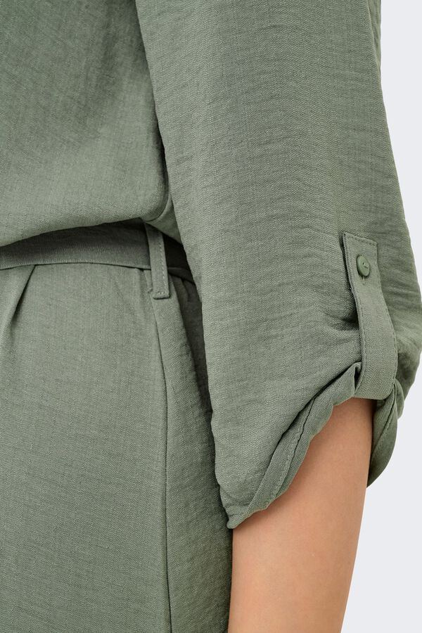 JDY 3/4 sleeve short dress grey