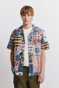 Springfield Patchwork print short sleeve shirt
