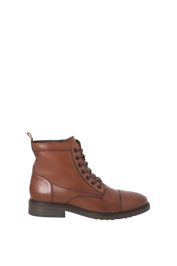 Jack & Jones 100% leather ankle boots nude