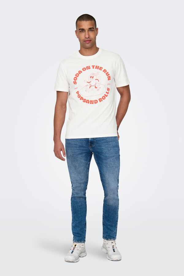Springfield Kurzarm-Shirt blanco
