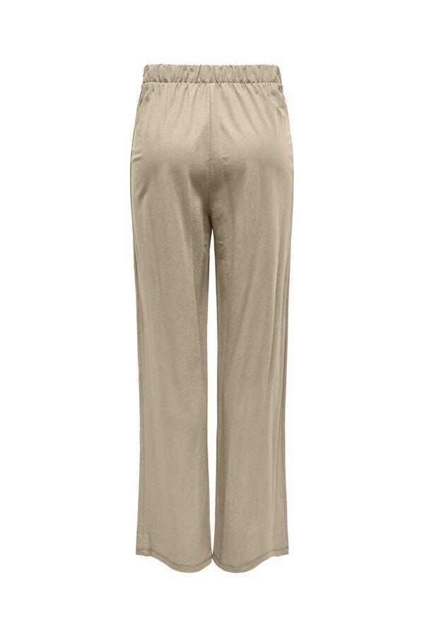 Springfield Wide-fit long trousers brown