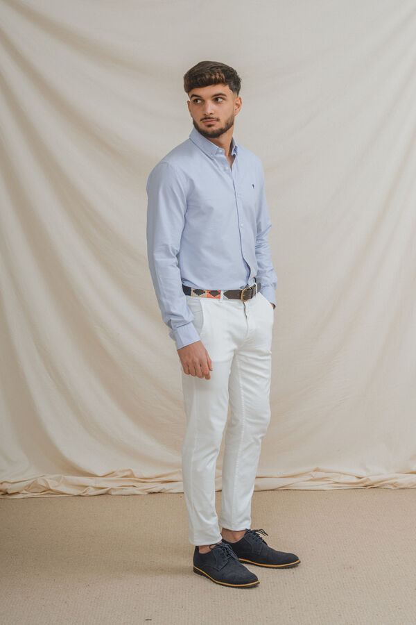 Celopman Camisa oxford azul