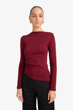 DeFacto Camiseta de cuello barco