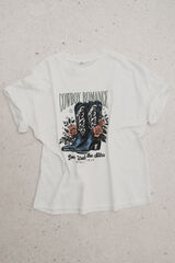 Springfield Western graphic t-shirt nude