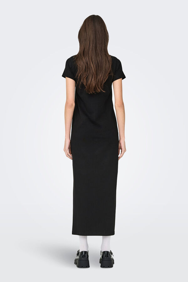 JDY Vestido largo ajustado negro