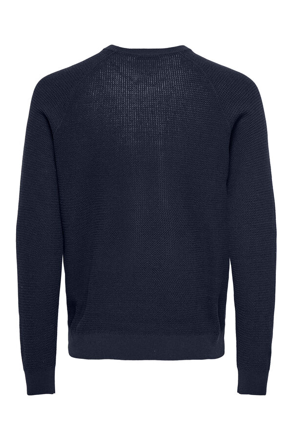 Only & Sons Jersey cuello redondo azul