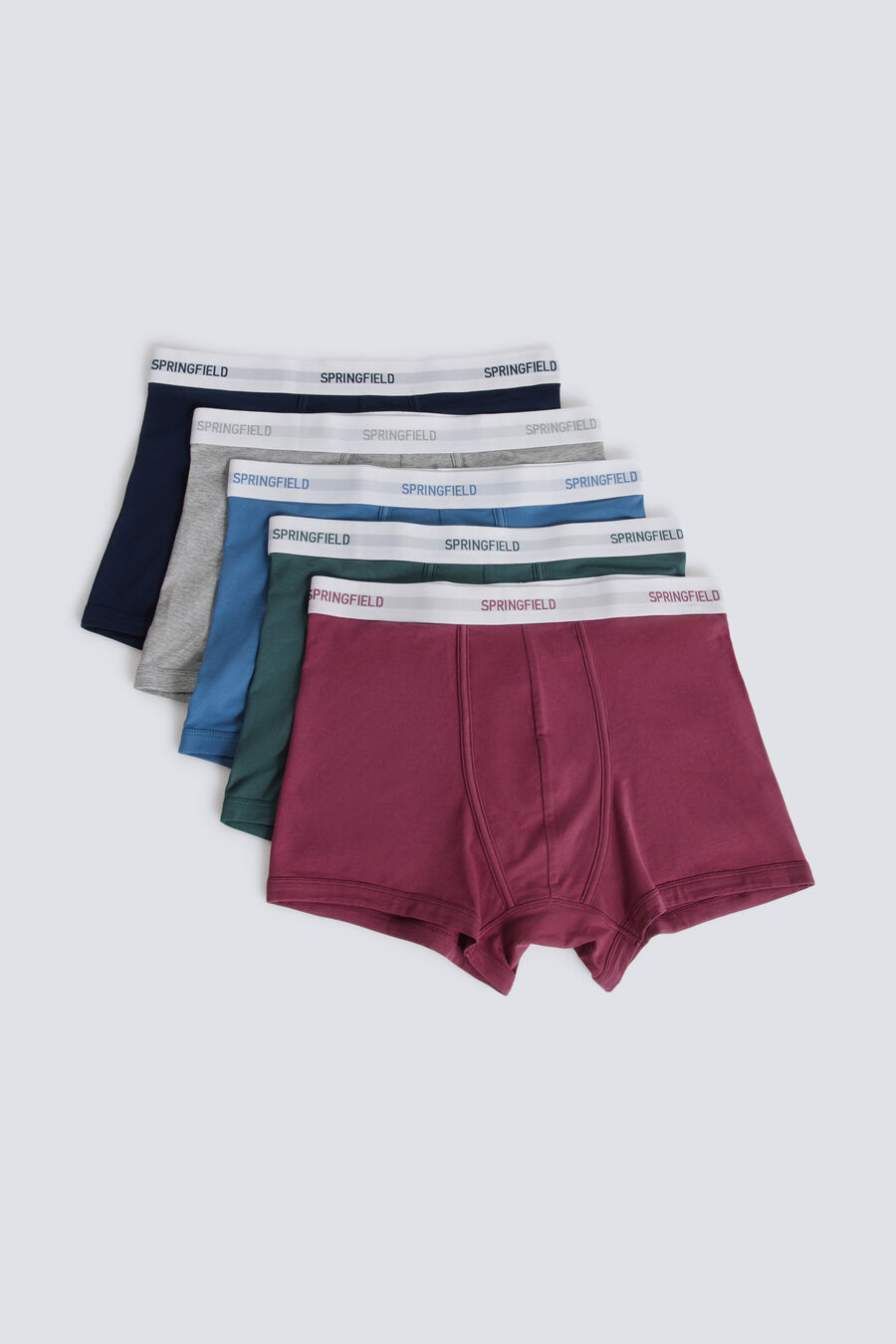 Pack 5 boxers algodón básicos