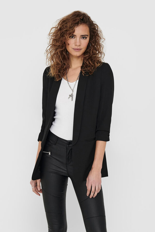 Springfield Mid-length sleeve with lapels crna