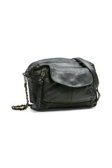 Pieces Crossbody bag in 100% leather black